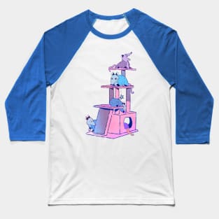 Cat Tower Opossum Baseball T-Shirt